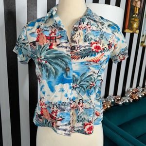 Vintage 90s Silk Avanti Hawaiian Shirt